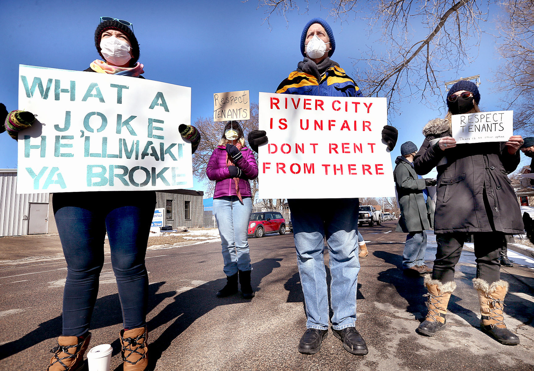 Renters protest